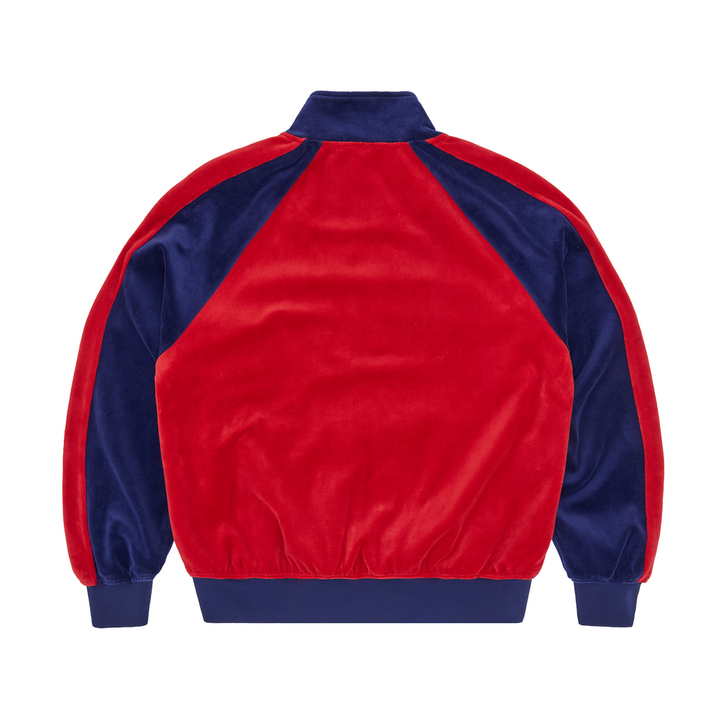 PISTA VELOUR TRACK JACKET [NAVY/RED] CRTZRTW