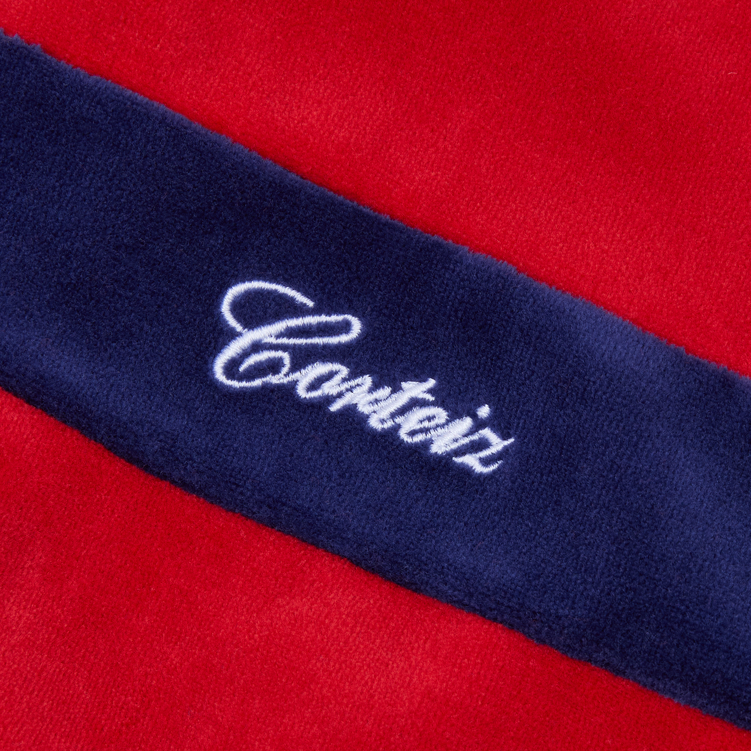 PISTA VELOUR TRACK JACKET [NAVY/RED] CRTZRTW