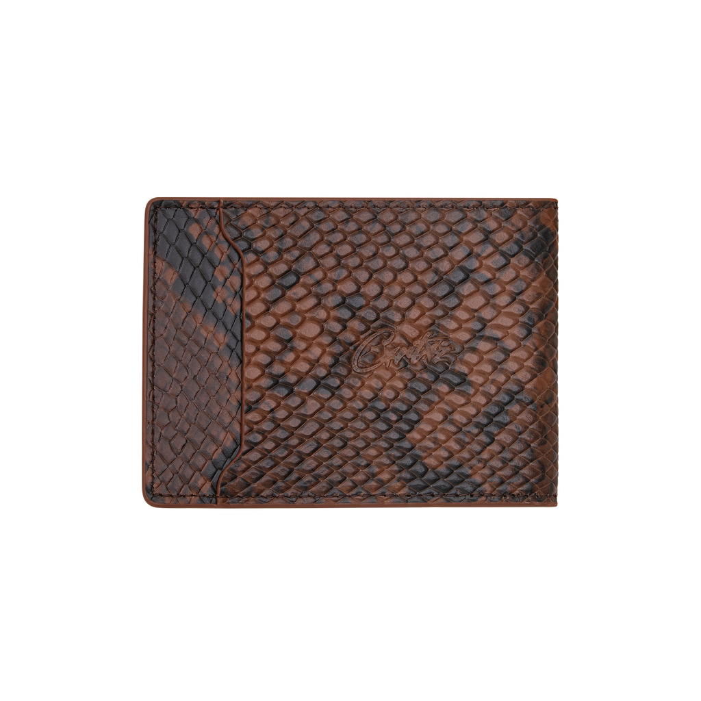 ISLAND LEATHER CARD HOLDER [BROWN SNAKE] CRTZRTW