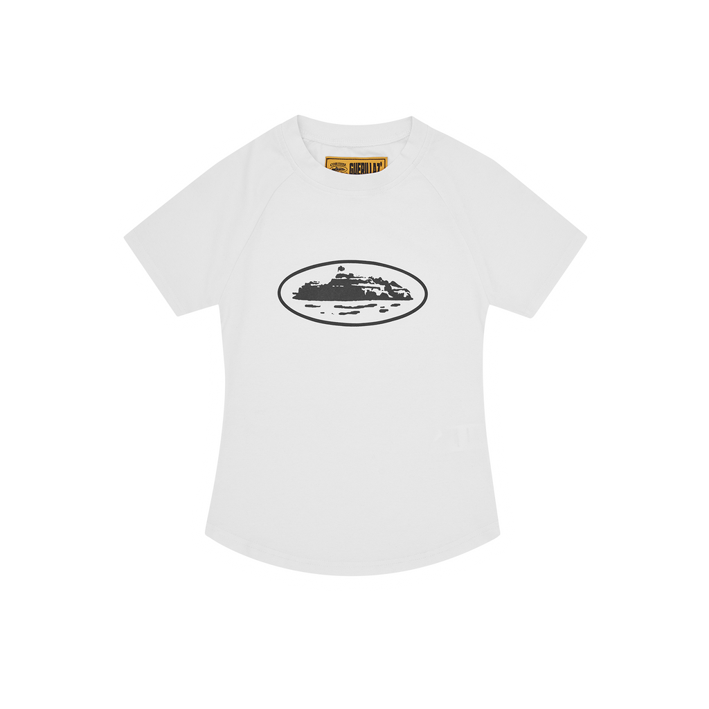 Corteiz WMNS ALCATRAZ BABY TOP [WHITE & BLACK] CRTZRTW