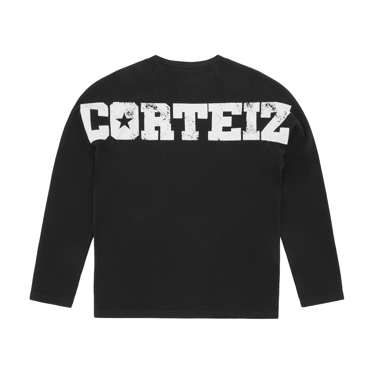 STAR RAGLAN WAFFLE THERMAL [BLACK] CRTZRTW