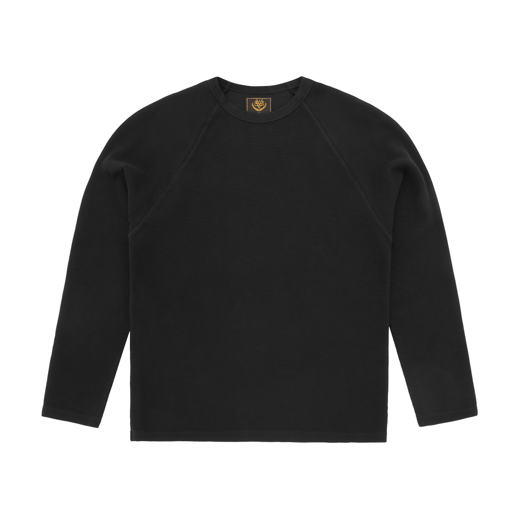 STAR RAGLAN WAFFLE THERMAL [BLACK] CRTZRTW