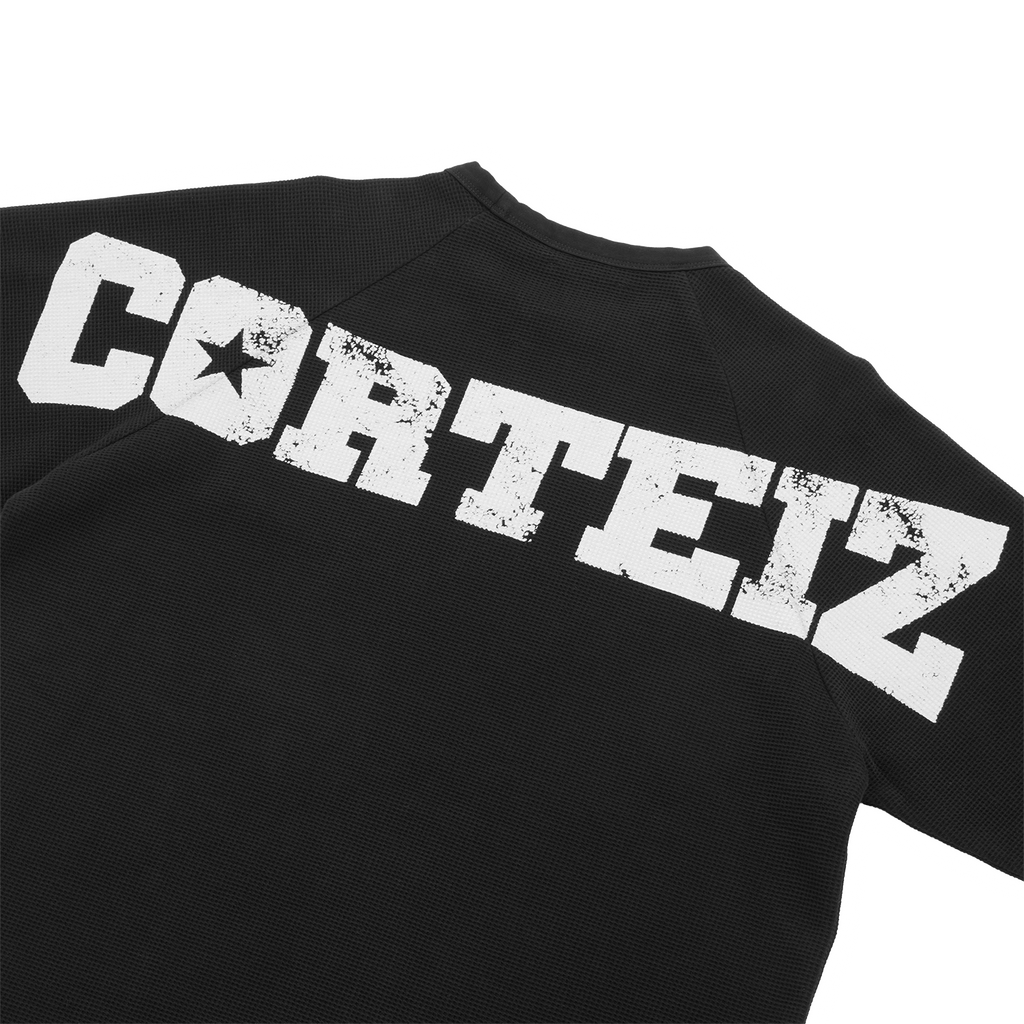 STAR RAGLAN WAFFLE THERMAL [BLACK] CRTZRTW