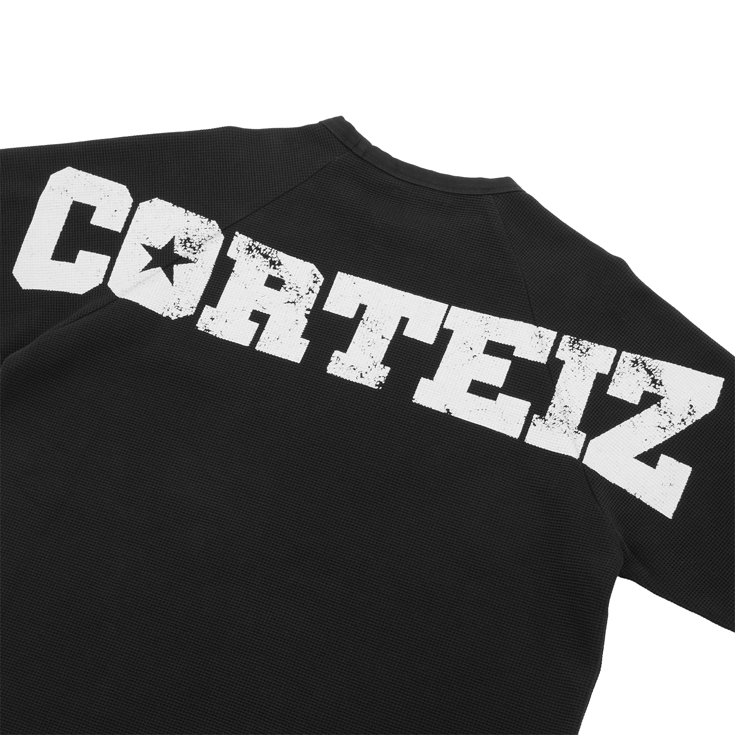 STAR RAGLAN WAFFLE THERMAL [BLACK] CRTZRTW