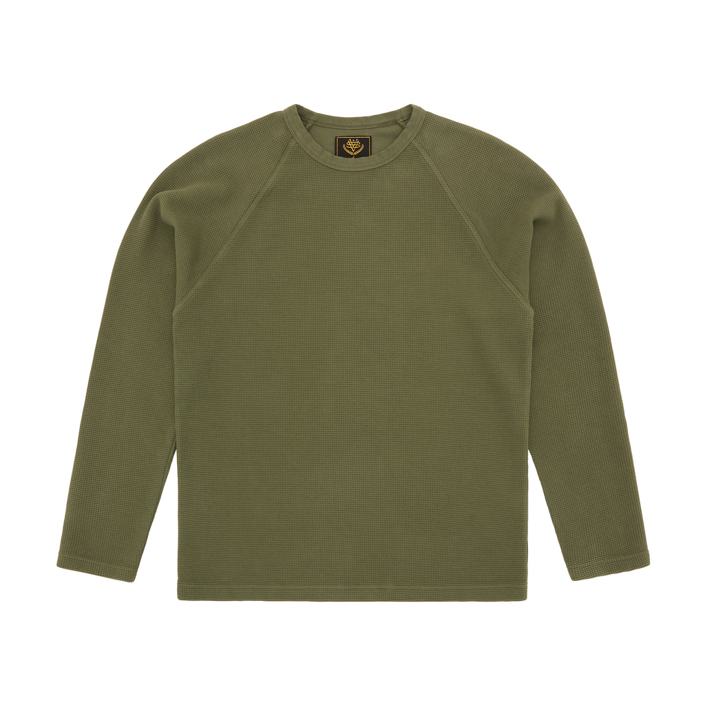 STAR RAGLAN WAFFLE THERMAL [OLIVE] CRTZRTW