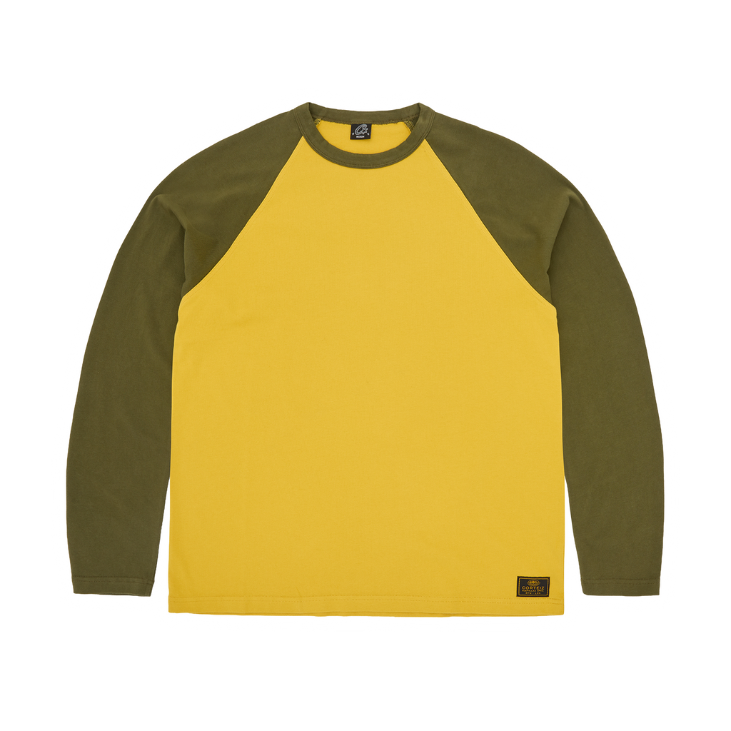 STENCIL RAGLAN LS [GOLD/OLIVE] CRTZRTW