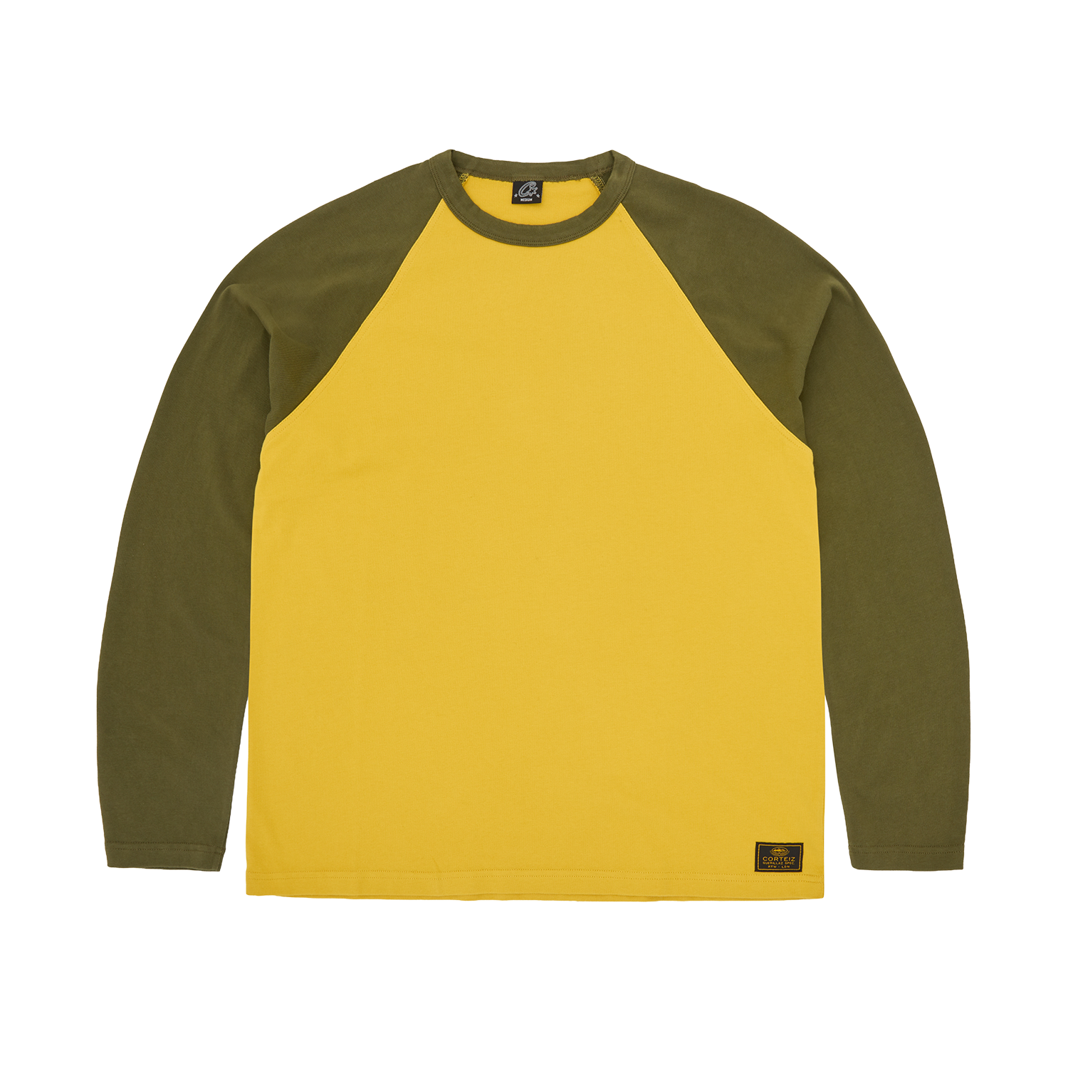 STENCIL RAGLAN LS [GOLD/OLIVE] CRTZRTW