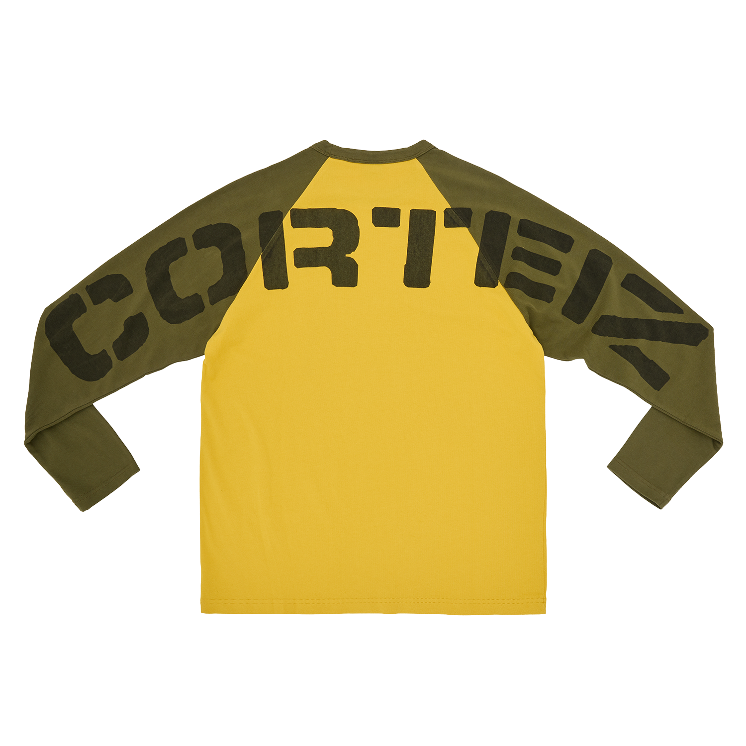 STENCIL RAGLAN LS [GOLD/OLIVE] CRTZRTW