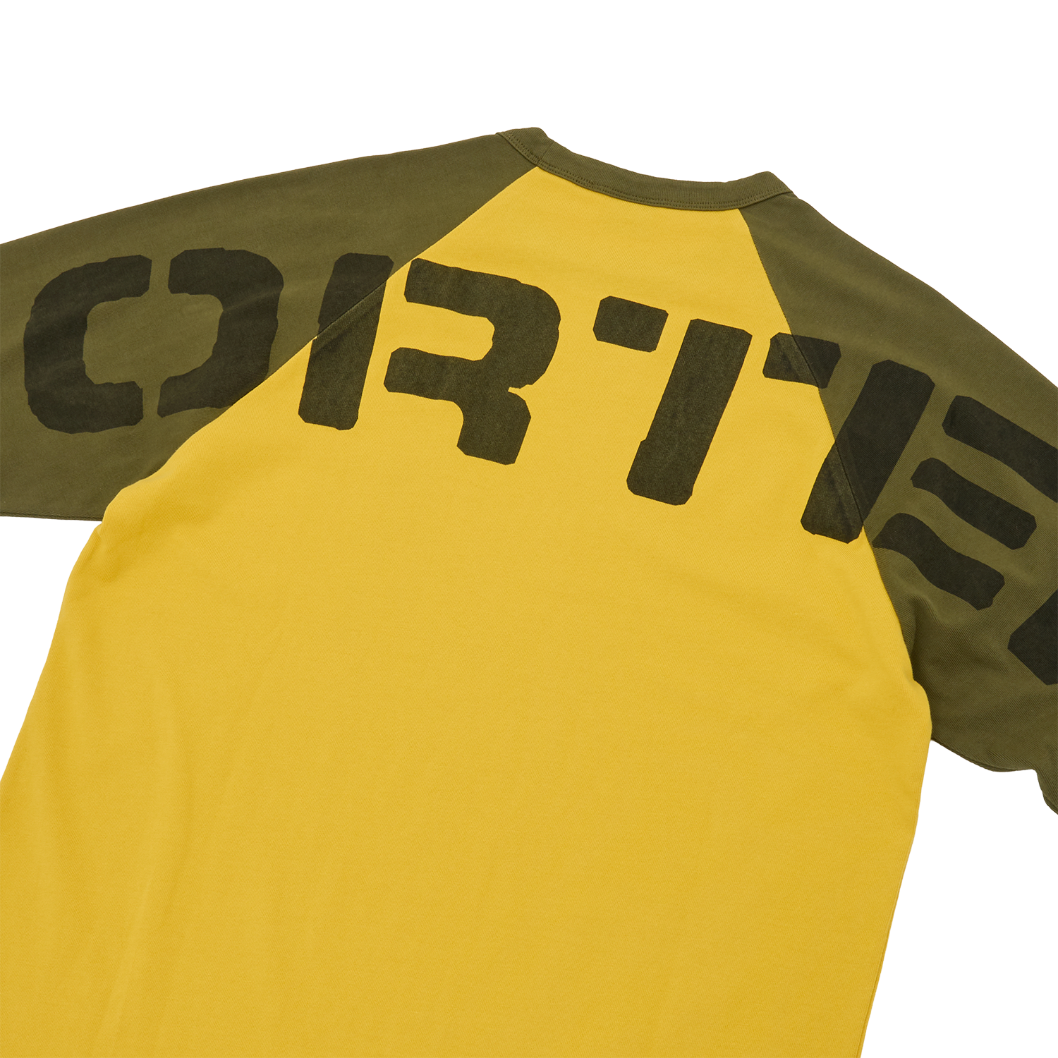 STENCIL RAGLAN LS [GOLD/OLIVE] CRTZRTW