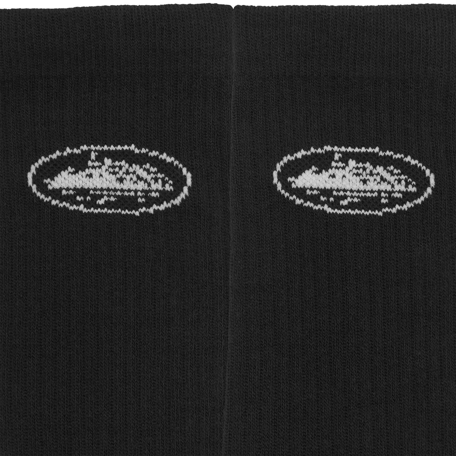 Corteiz BLACK ALCATRAZ SOCKS [2 PACK] CRTZRTW