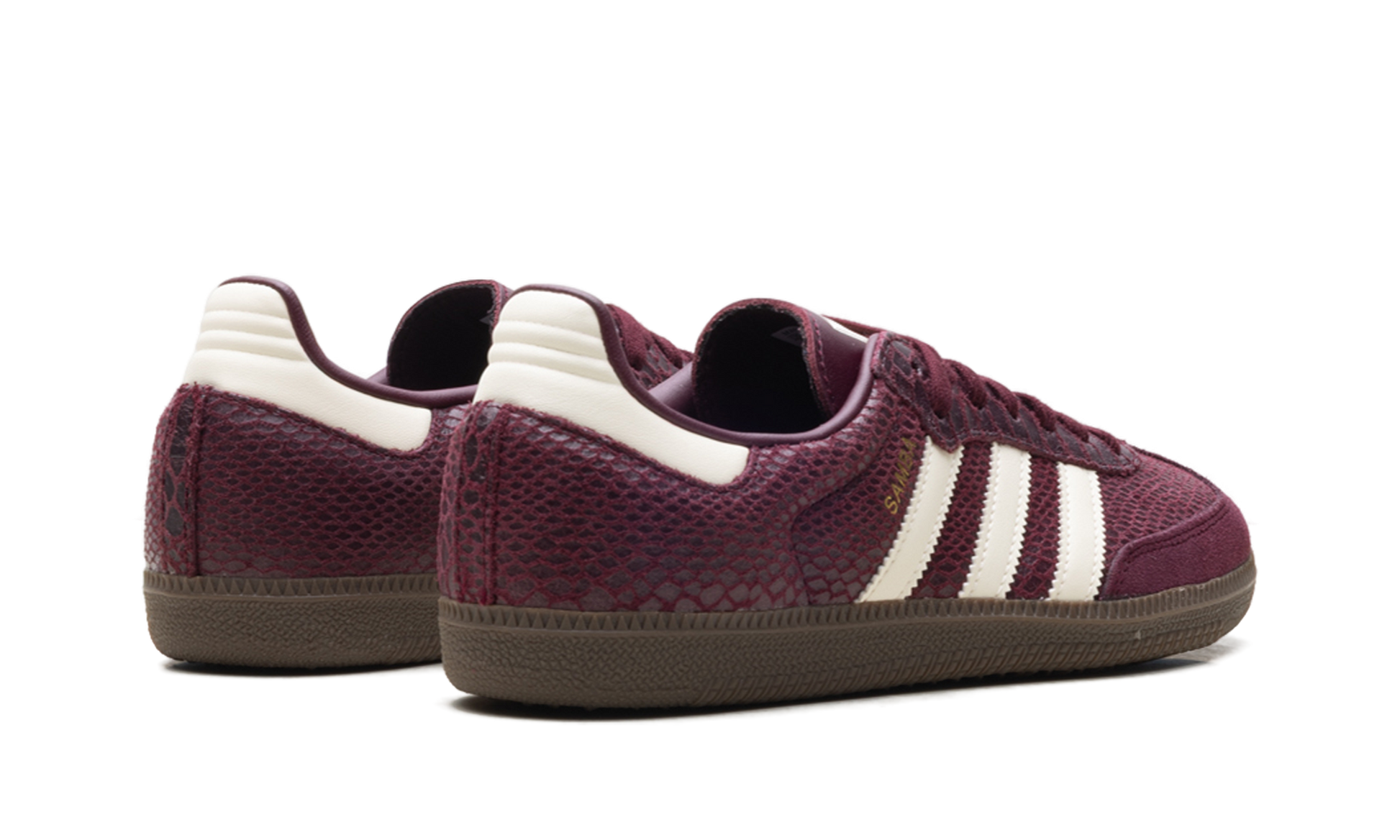 Adidas Adidas Samba OG WMNS "Snakeskin Maroon Cream White" IH3979