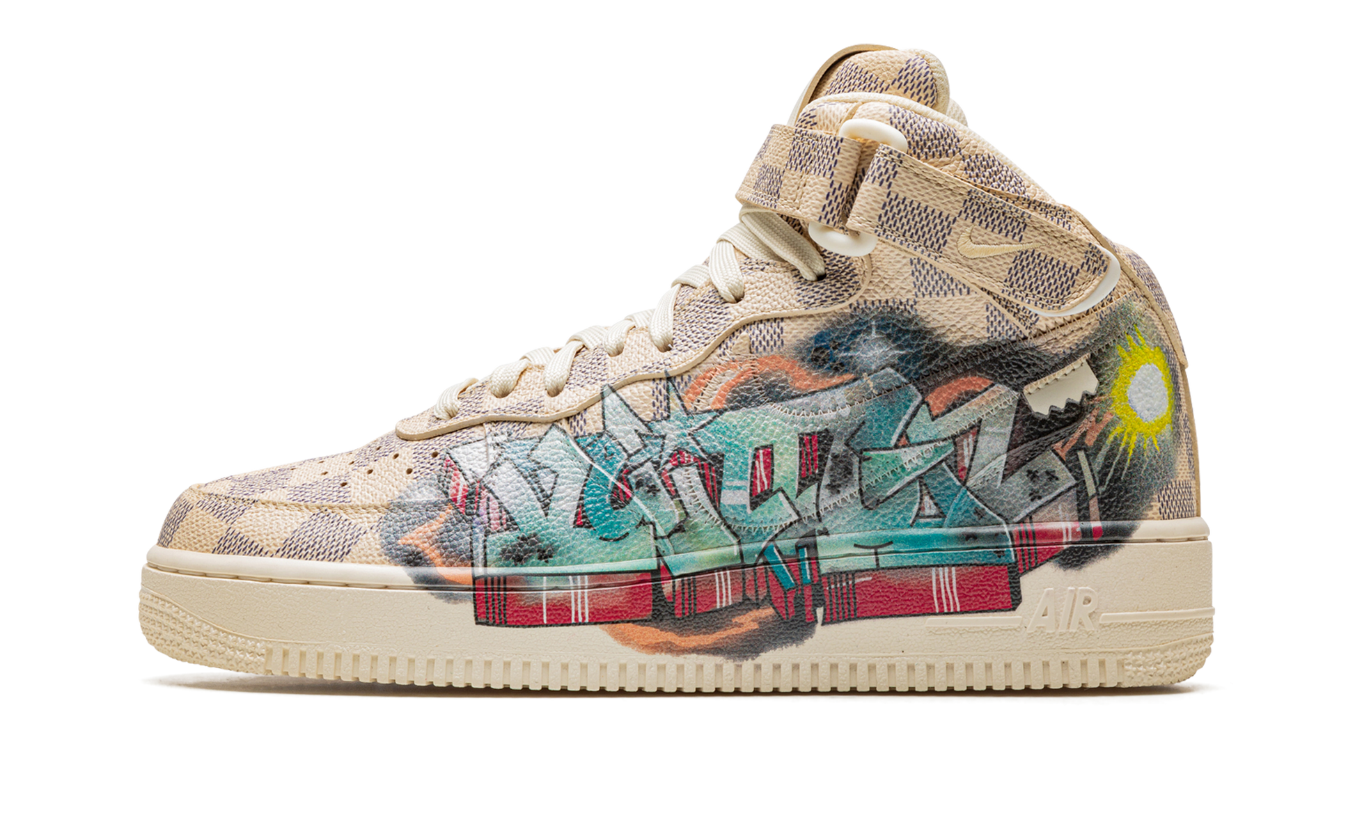 Nike Louis Vuitton Air Force 1 Mid "Virgil Abloh - Graffiti" 1A9VE0