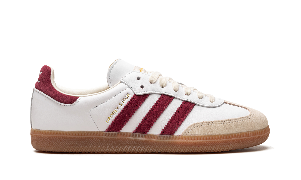 Adidas Adidas Samba OG "Sporty & Rich - White Core Burgundy" IF5660