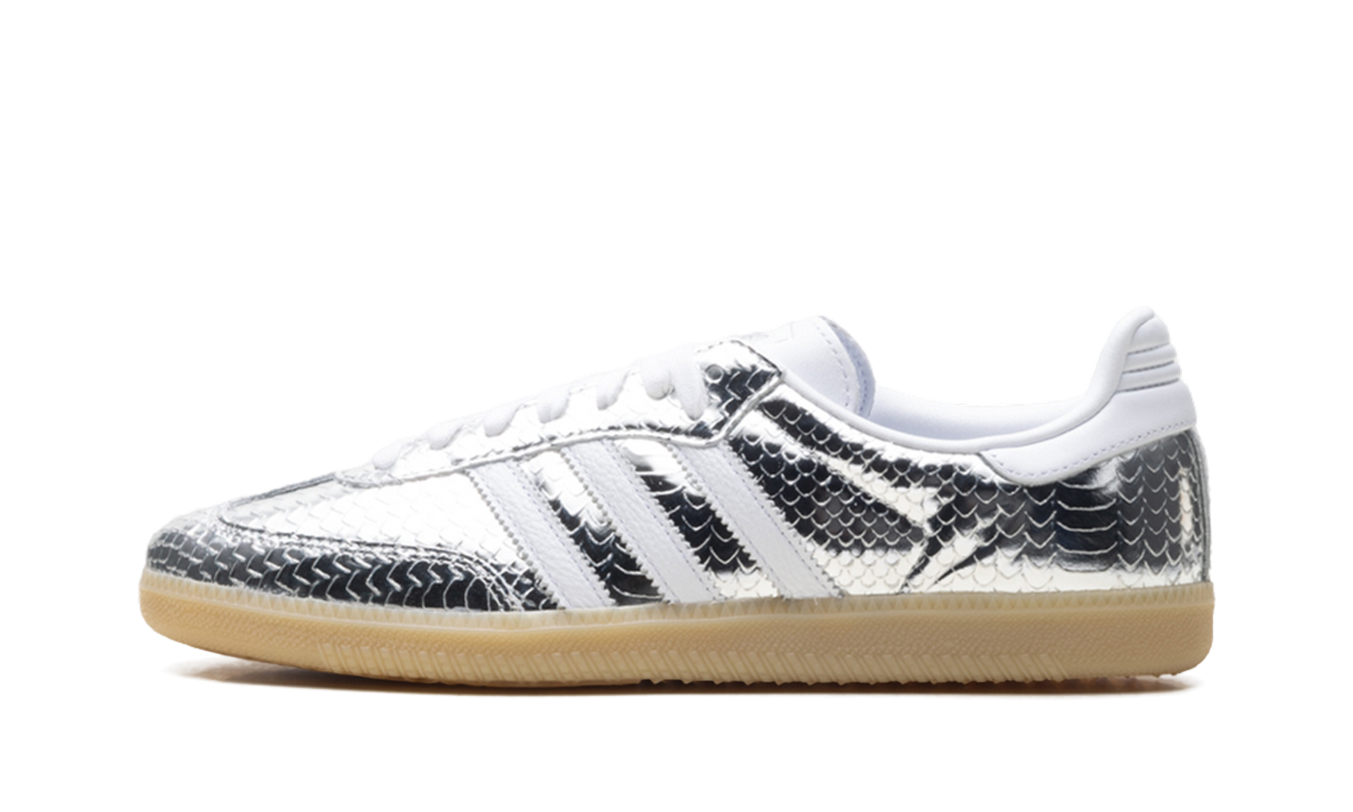 Adidas Adidas Adidas Samba OG WMNS "Patent Snakeskin Silver Metallic" IH9016