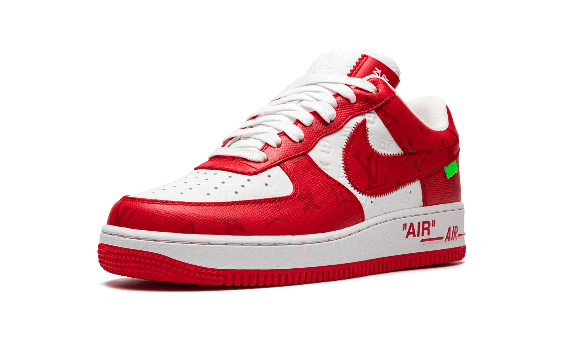 Nike Louis Vuitton Air Force 1 Low "Virgil Abloh - White/Red" 1A9VA9