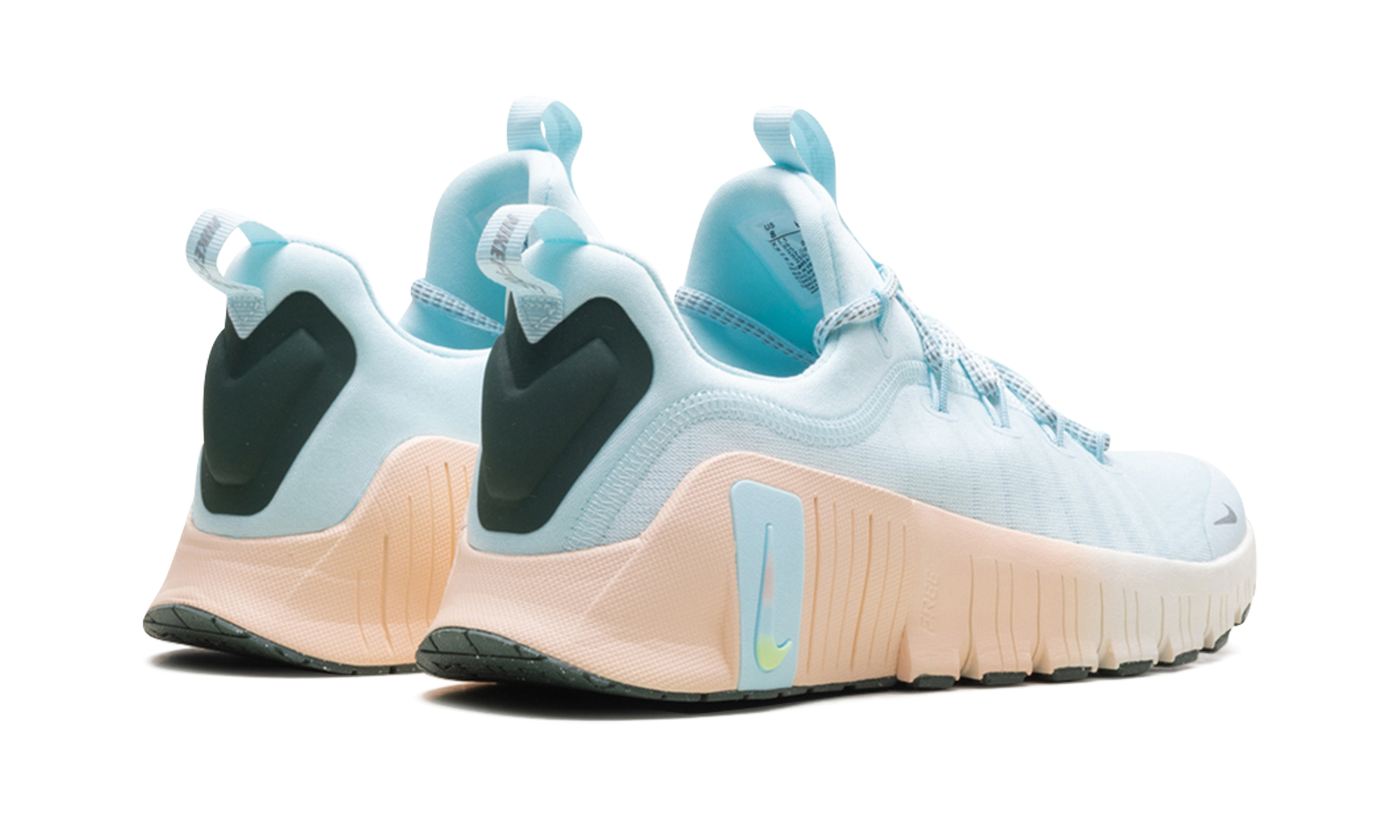 Nike Free Metcon 6 Premium WMNS "Glacier Blue Washed Coral Vintage Green Metallic Silver" HV5228 474