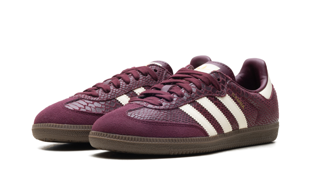 Adidas Adidas Samba OG WMNS "Snakeskin Maroon Cream White" IH3979