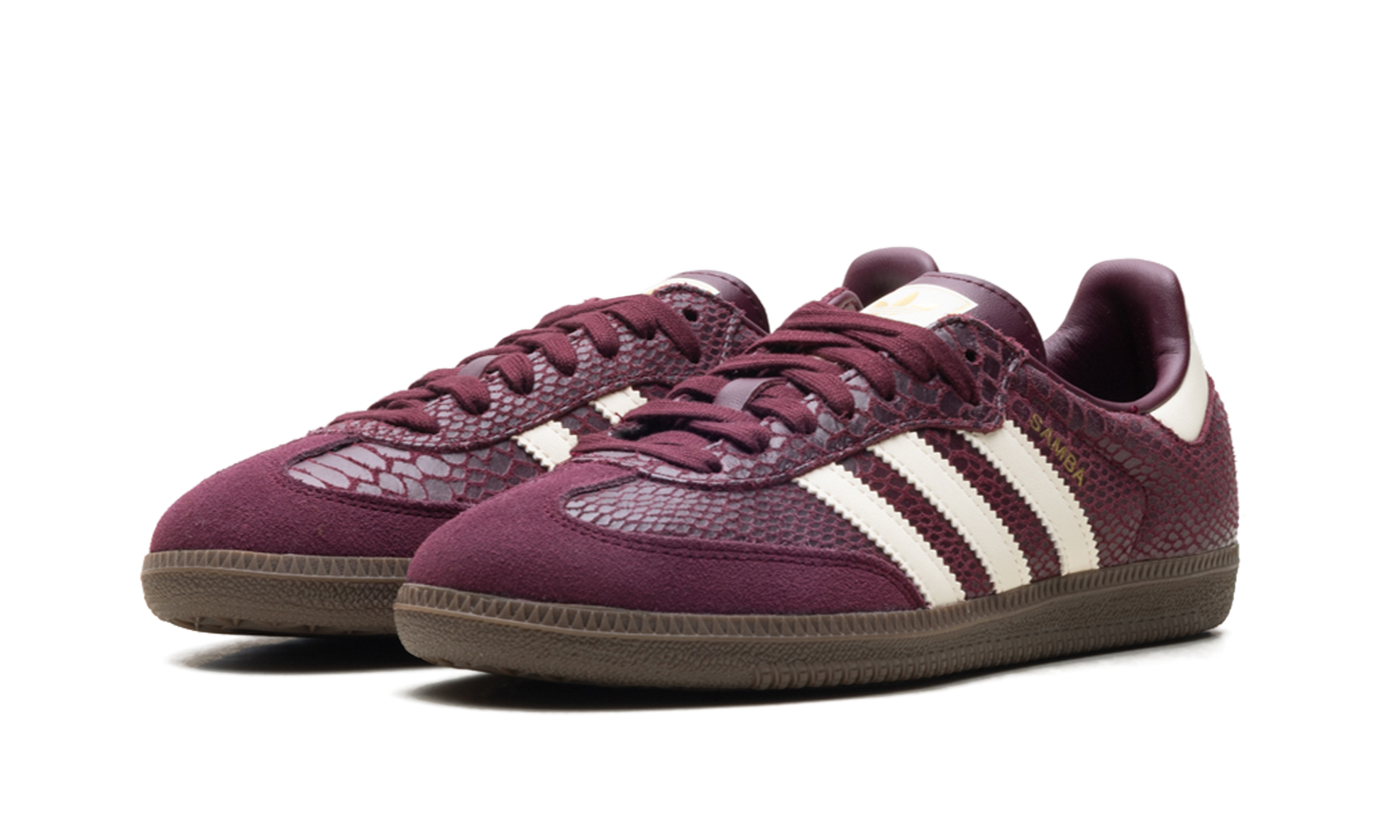 Adidas Adidas Samba OG WMNS "Snakeskin Maroon Cream White" IH3979