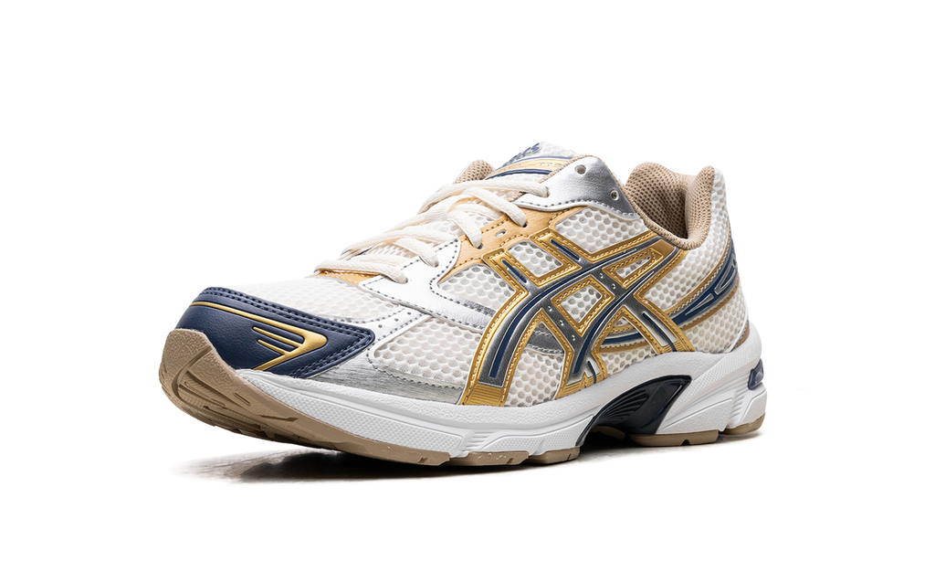 ASICS Gel-1130 "Cream Pure Silver Gold Blue" 1203A787 100