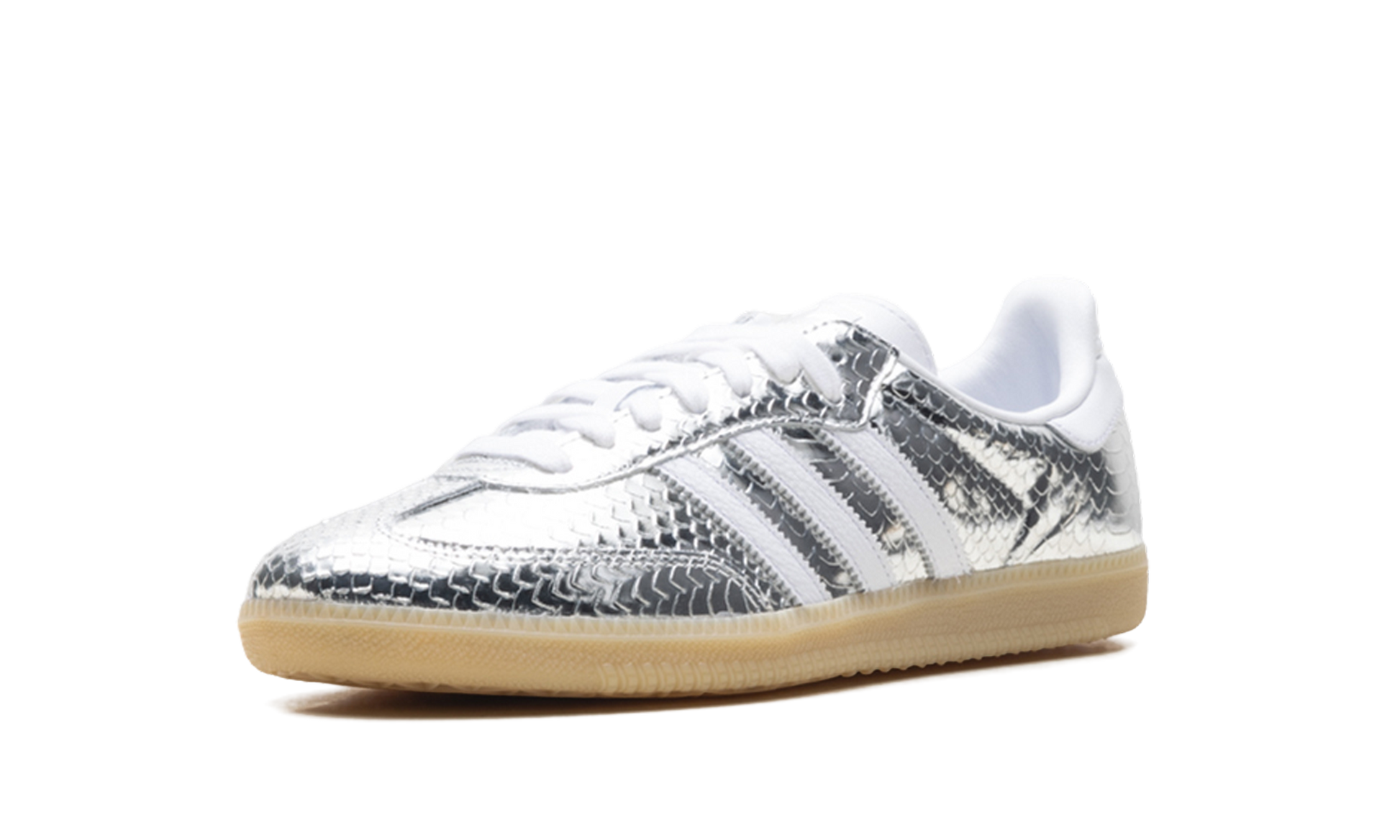 Adidas Adidas Adidas Samba OG WMNS "Patent Snakeskin Silver Metallic" IH9016