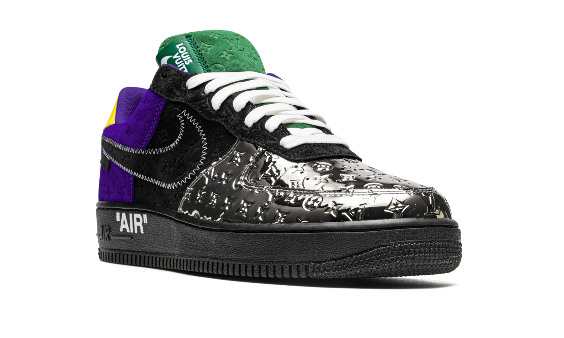Nike Louis Vuitton Air Force 1 Low "Virgil Abloh - Purple Dusk/Metallic Silver" 1A9VCC