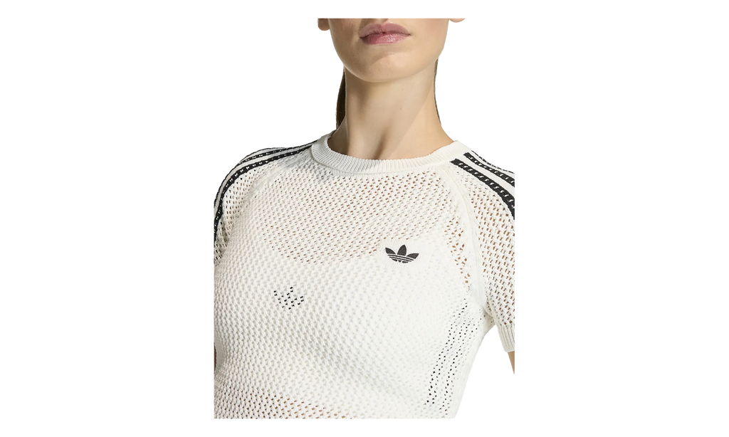 Adidas Adidas Originals Knitted Crochet Cali Tee WMNS "Off White" KE0200