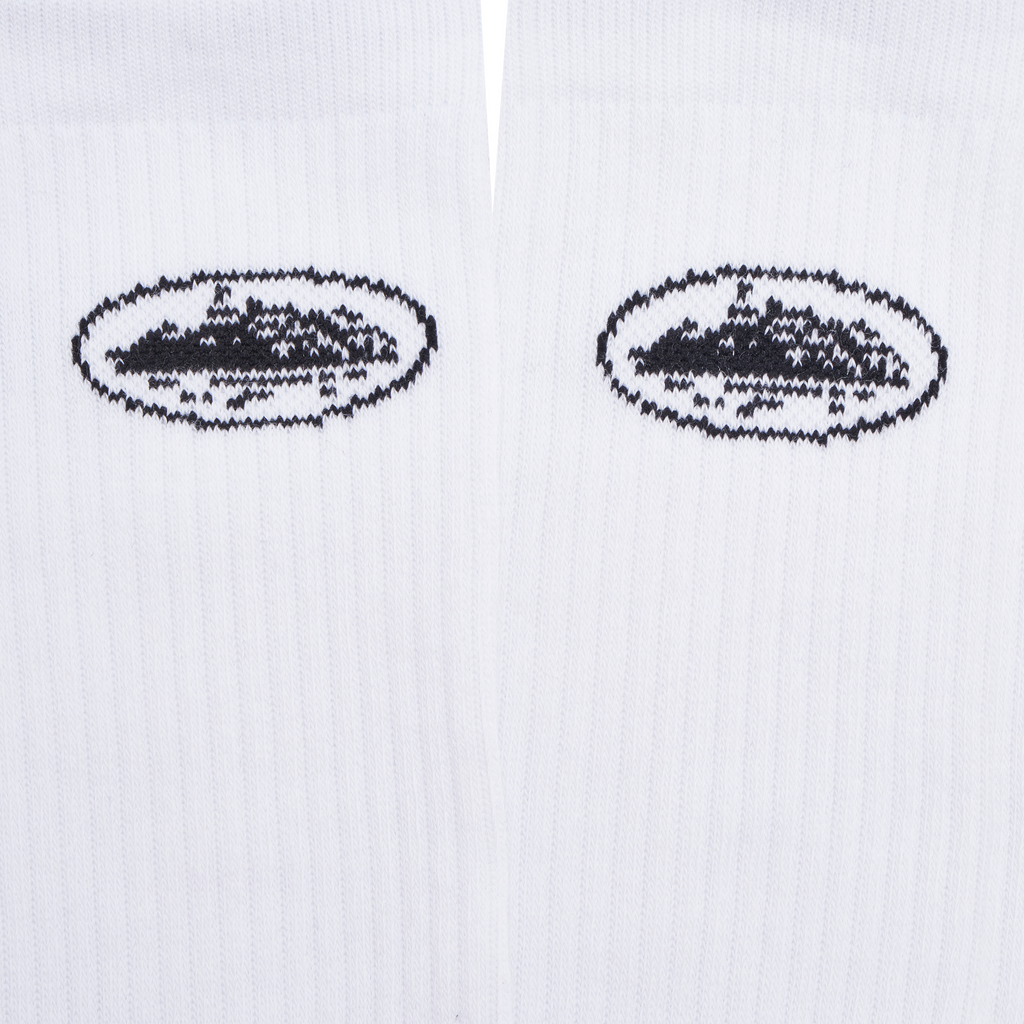 WHITE ALCATRAZ SOCKS [2 PACK] CRTZRTW