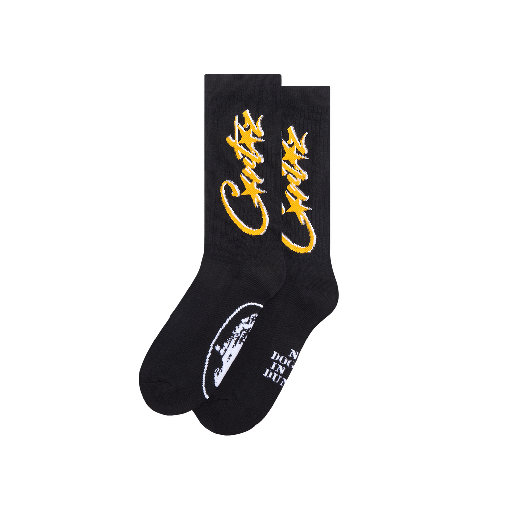 Corteiz ALLSTARZ SOCKS [BLACK & YELLOW] CRTZRTW