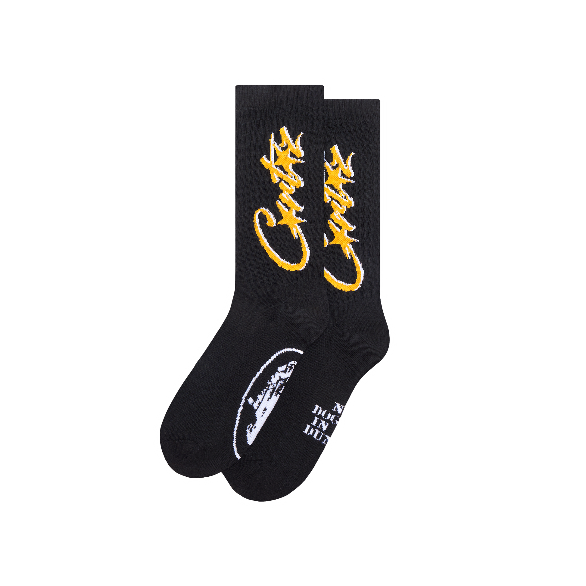 Corteiz ALLSTARZ SOCKS [BLACK & YELLOW] CRTZRTW