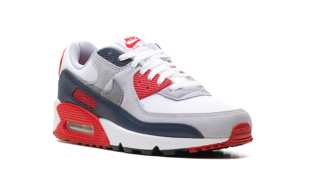 Nike AIR MAX 90 "White/Cool Grey-university Red" DM0029 117