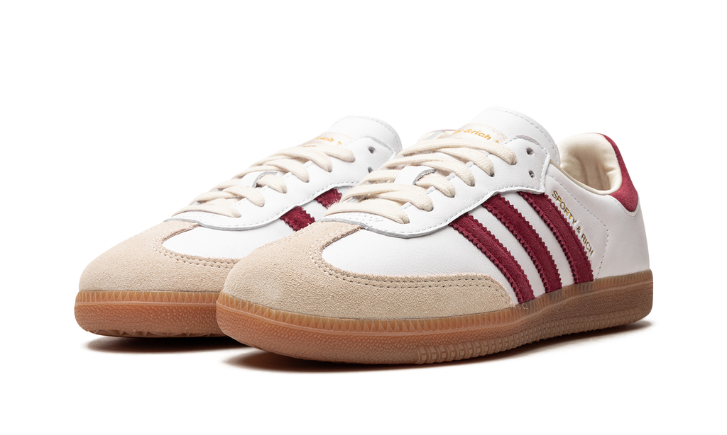 Adidas Adidas Samba OG "Sporty & Rich - White Core Burgundy" IF5660