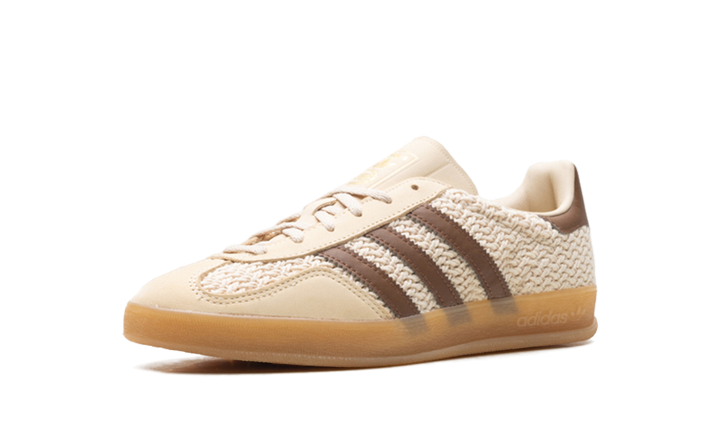 Adidas Adidas Gazelle Indoor "Cream/Brown Knit" JS1418