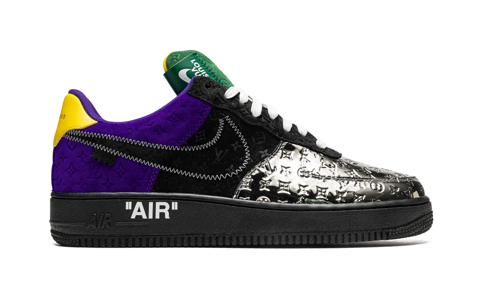 Nike Louis Vuitton Air Force 1 Low "Virgil Abloh - Purple Dusk/Metallic Silver" 1A9VCC