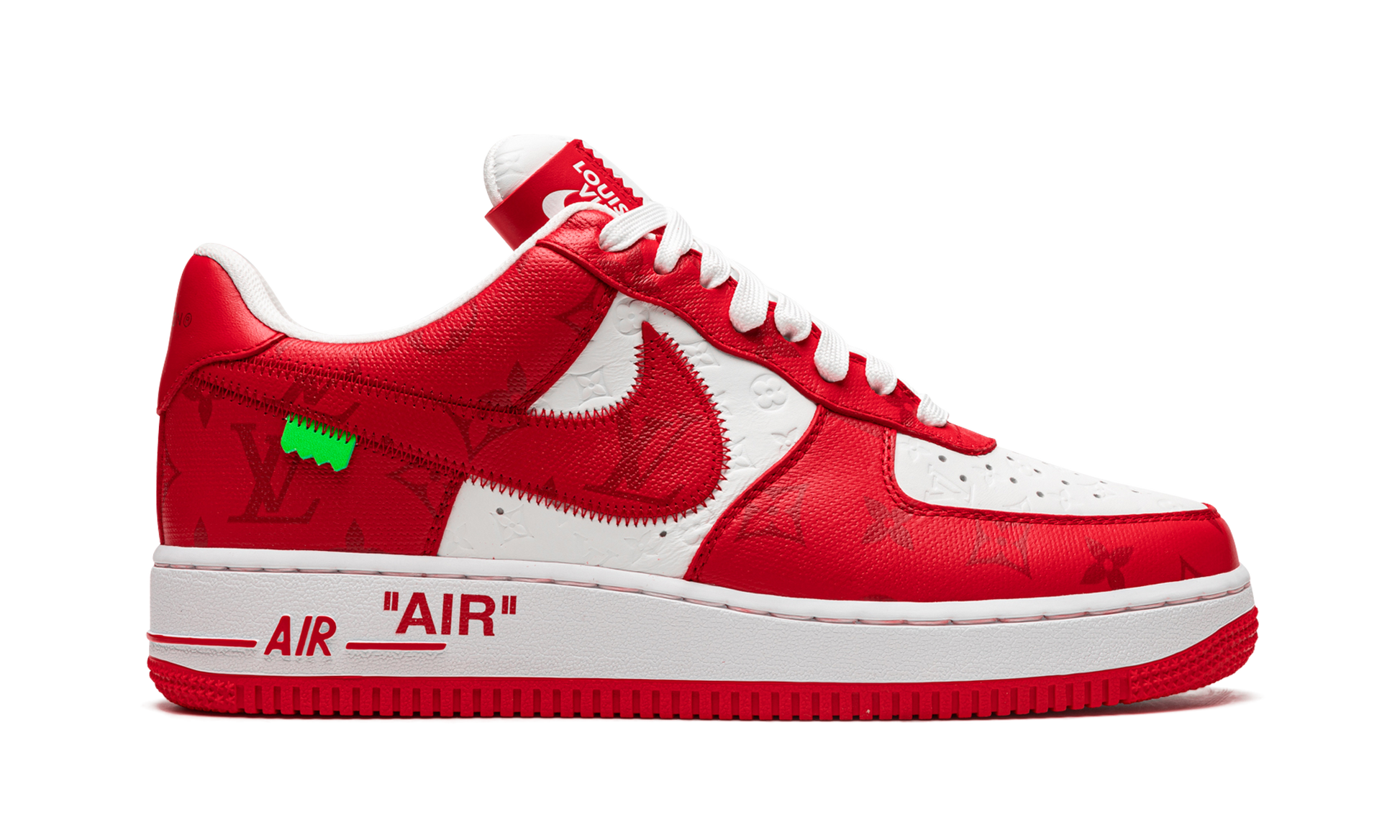 Nike Louis Vuitton Air Force 1 Low "Virgil Abloh - White/Red" 1A9VA9