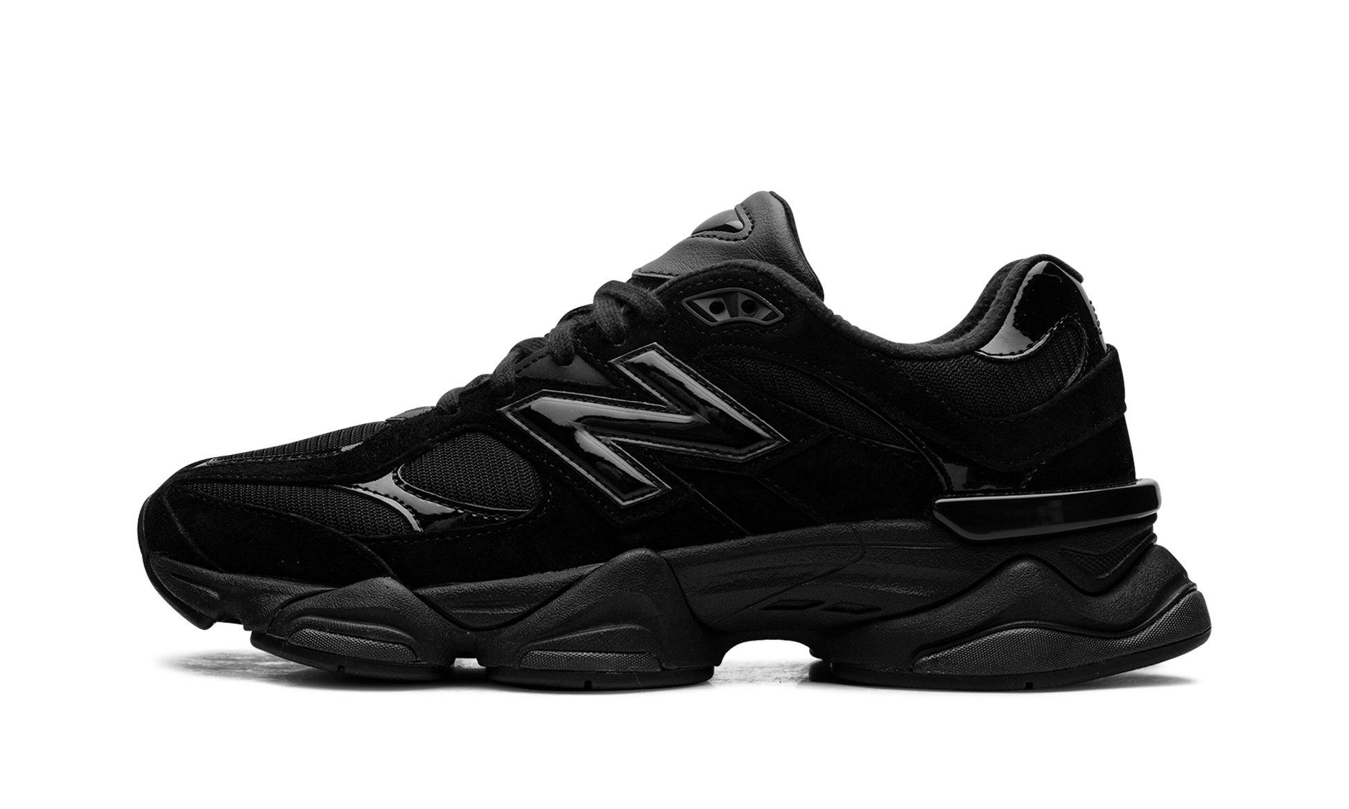 New Balance 9060 "Triple Black Patent" U9060ZBO
