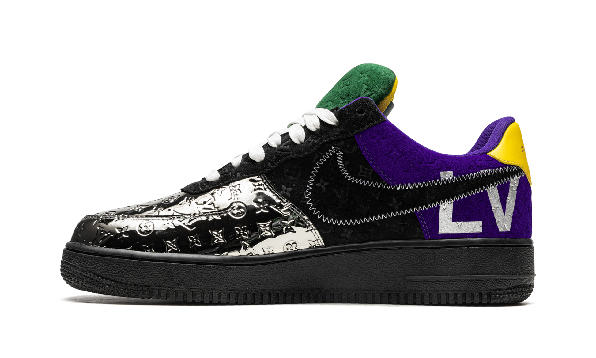 Nike Louis Vuitton Air Force 1 Low "Virgil Abloh - Purple Dusk/Metallic Silver" 1A9VCC