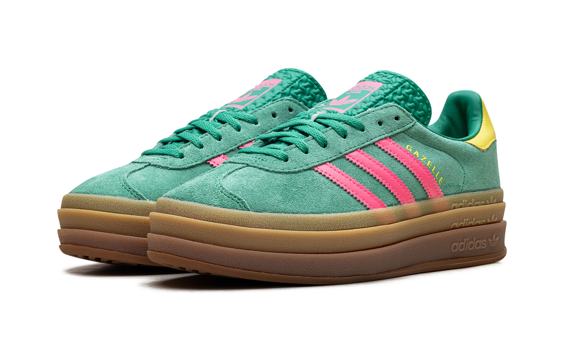 Adidas Adidas Gazelle Bold WMNS "Court Green Lucid Pink" JH9668