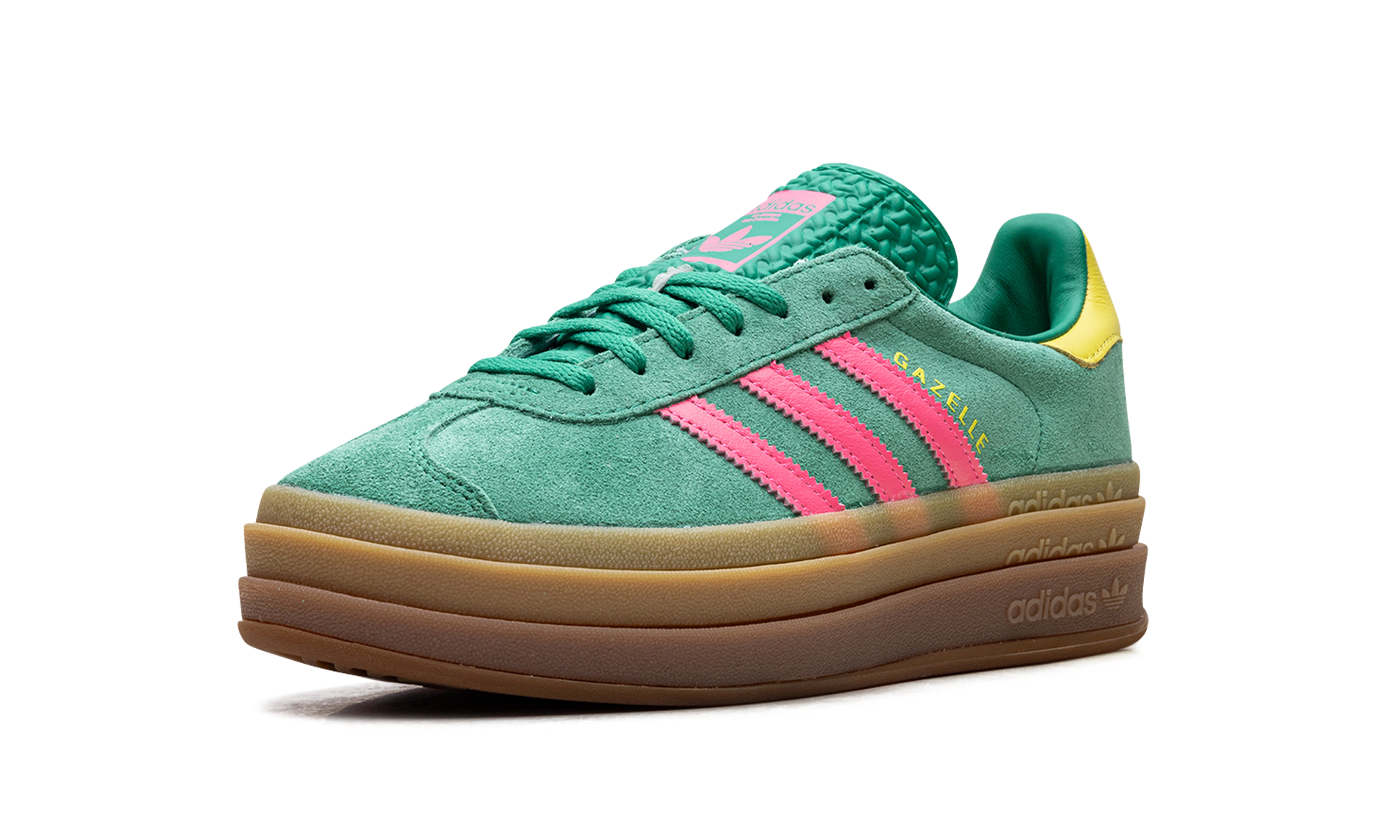 Adidas Adidas Gazelle Bold WMNS "Court Green Lucid Pink" JH9668
