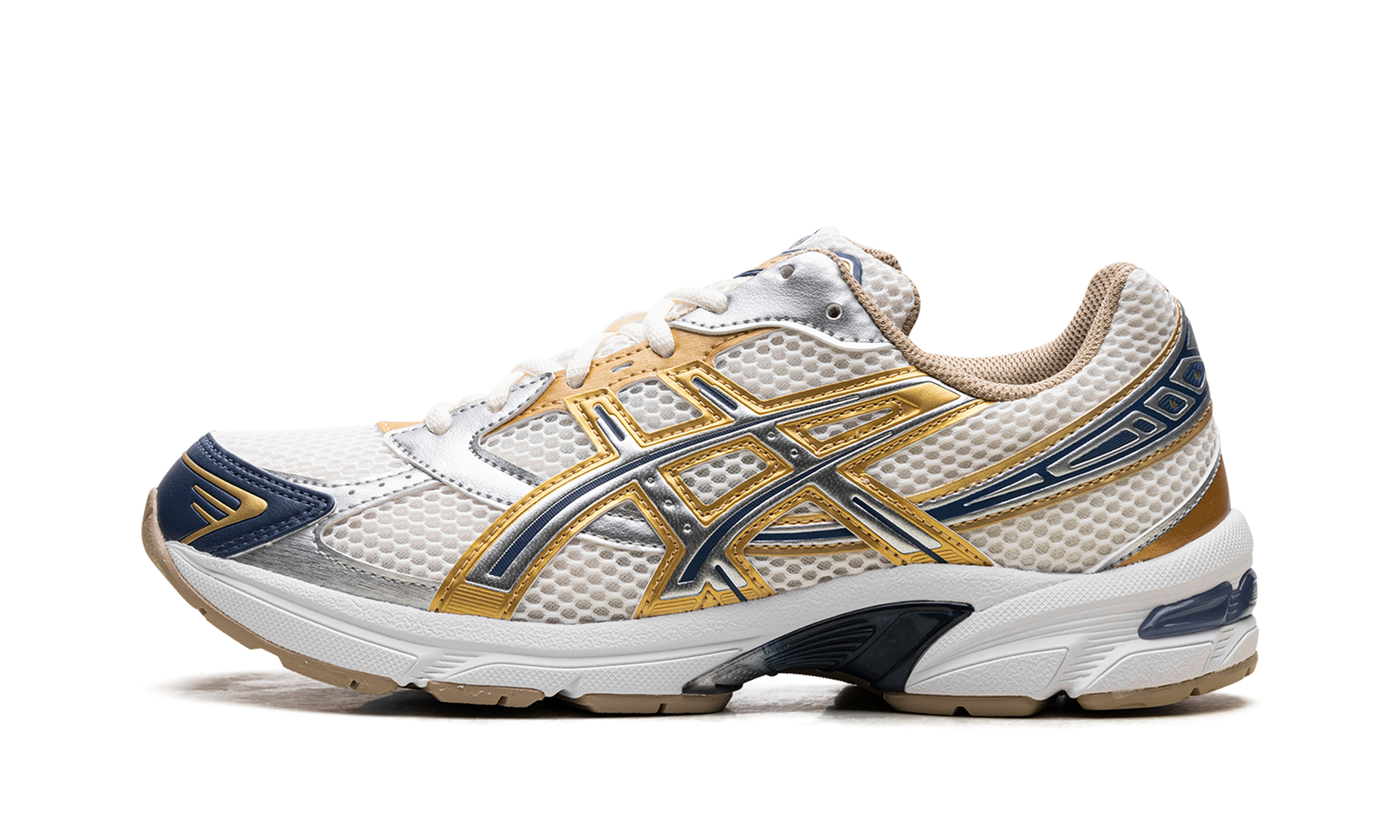 ASICS Gel-1130 "Cream Pure Silver Gold Blue" 1203A787 100
