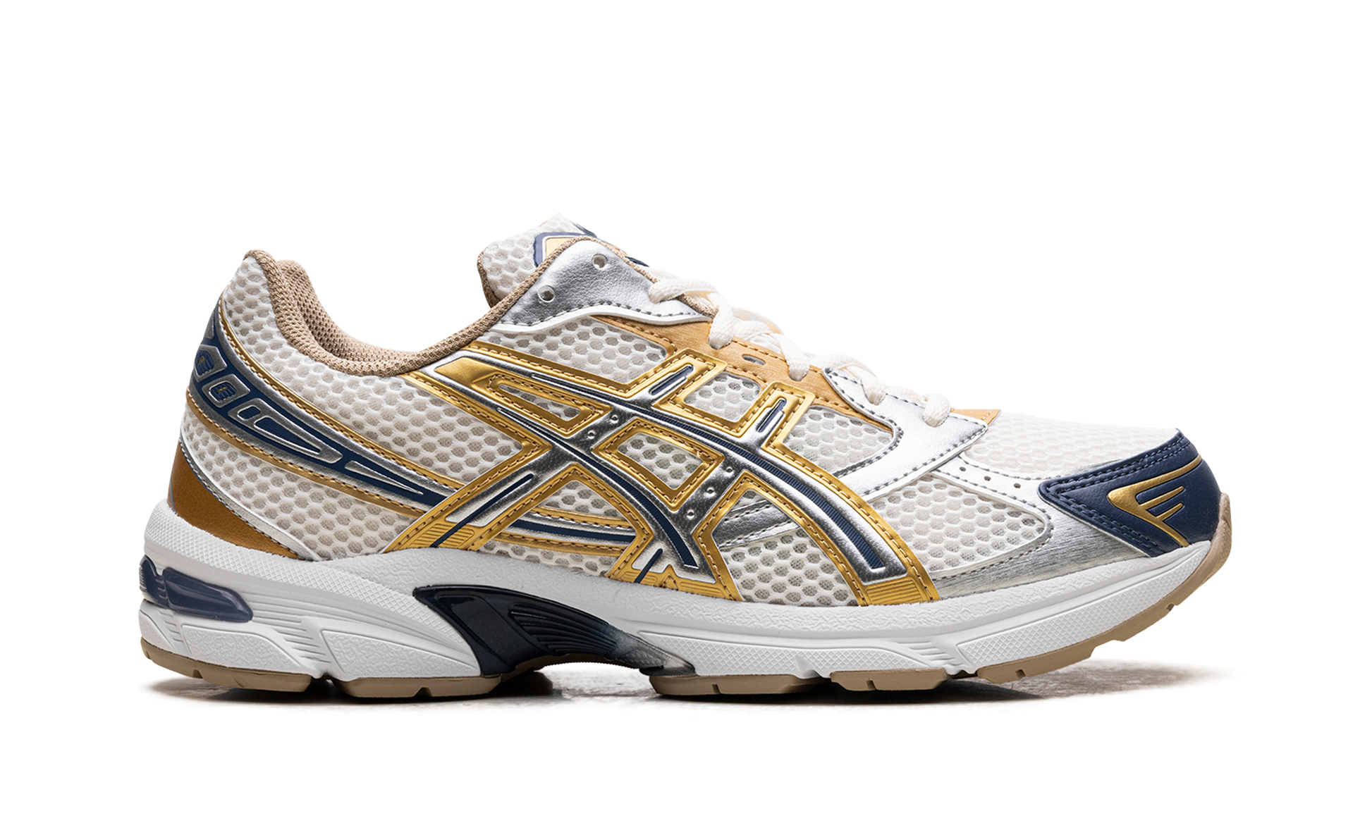 ASICS Gel-1130 "Cream Pure Silver Gold Blue" 1203A787 100