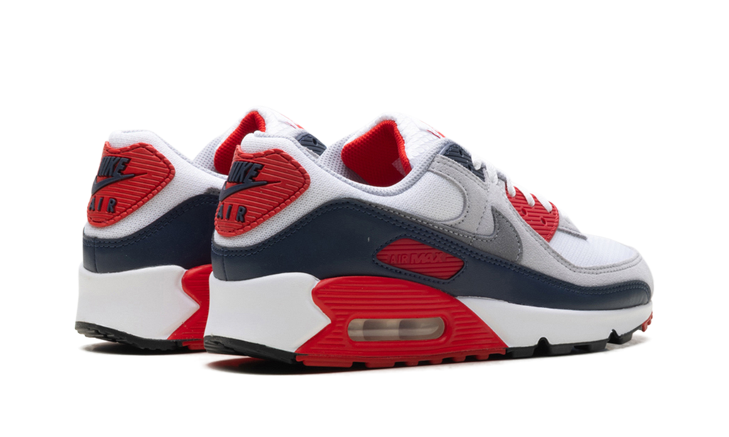 Nike AIR MAX 90 "White/Cool Grey-university Red" DM0029 117