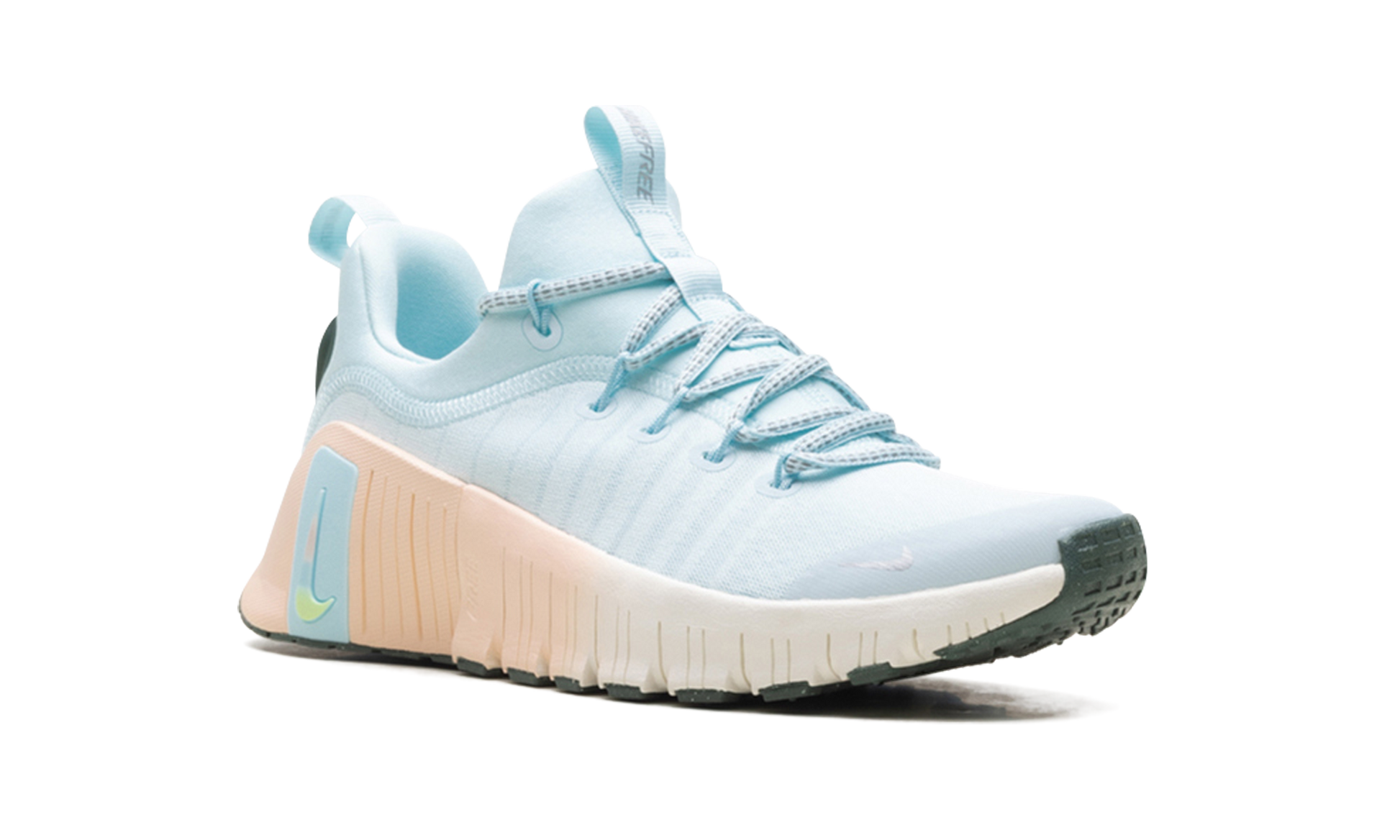 Nike Free Metcon 6 Premium WMNS "Glacier Blue Washed Coral Vintage Green Metallic Silver" HV5228 474