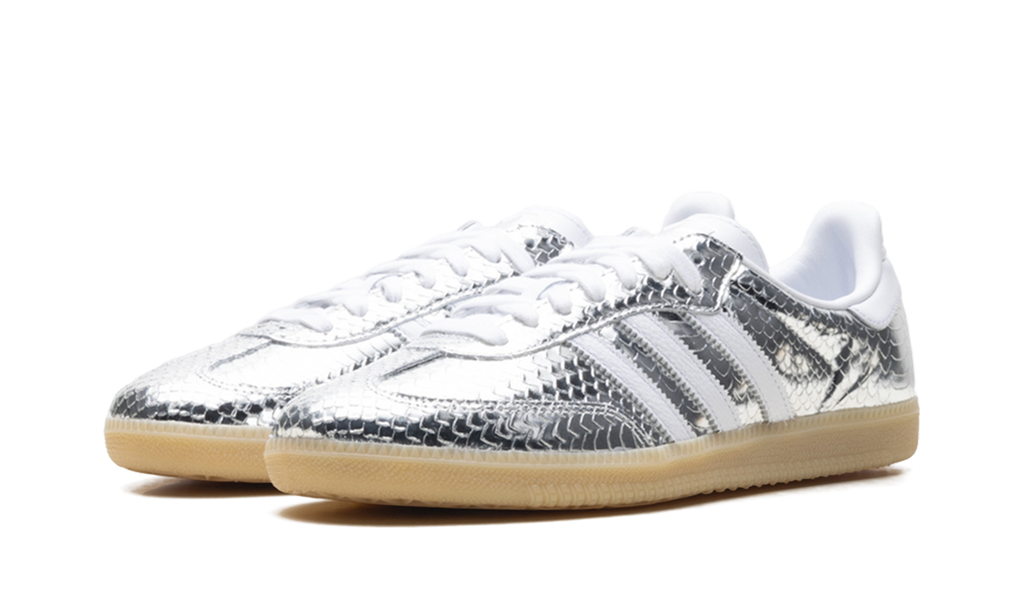 Adidas Adidas Adidas Samba OG WMNS "Patent Snakeskin Silver Metallic" IH9016
