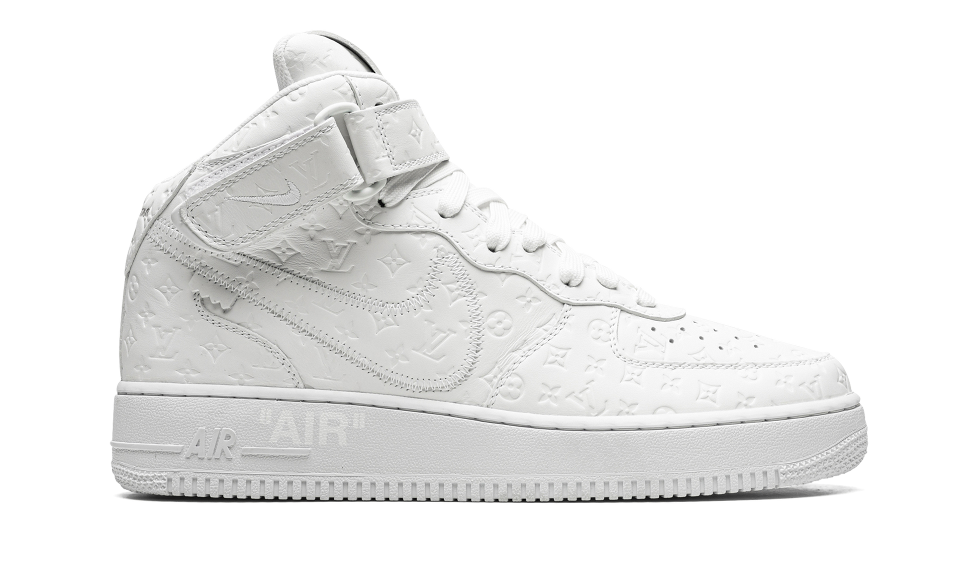 Nike Louis Vuitton Air Force 1 Mid "Virgil Abloh - White/White" 1A9V90